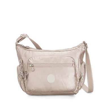 Kipling Gabbie Small Metallic Crossbody Taske Sølv | DK 1143NW